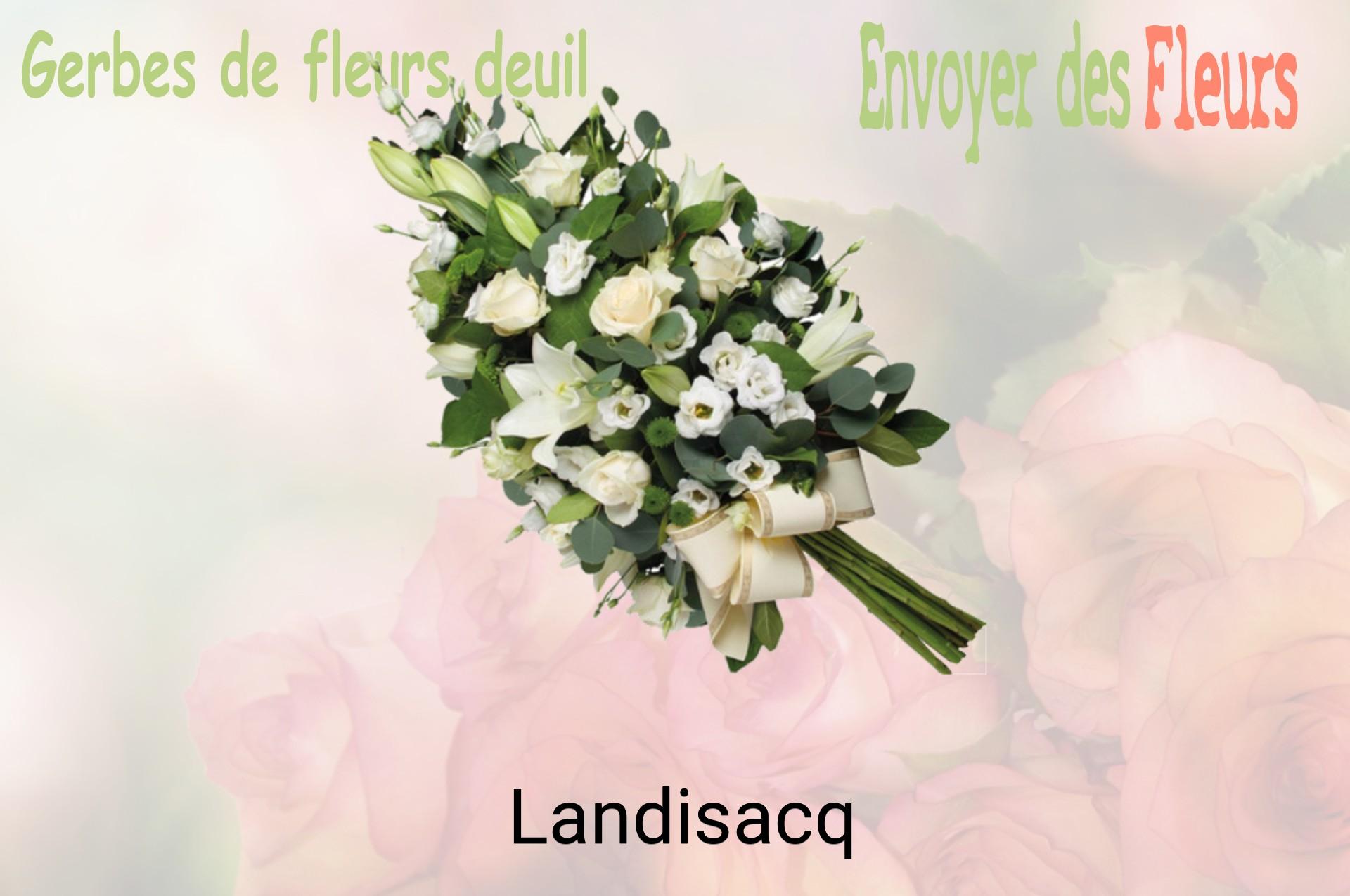 Gerbe de fleurs de deuil livrée à Landisacq